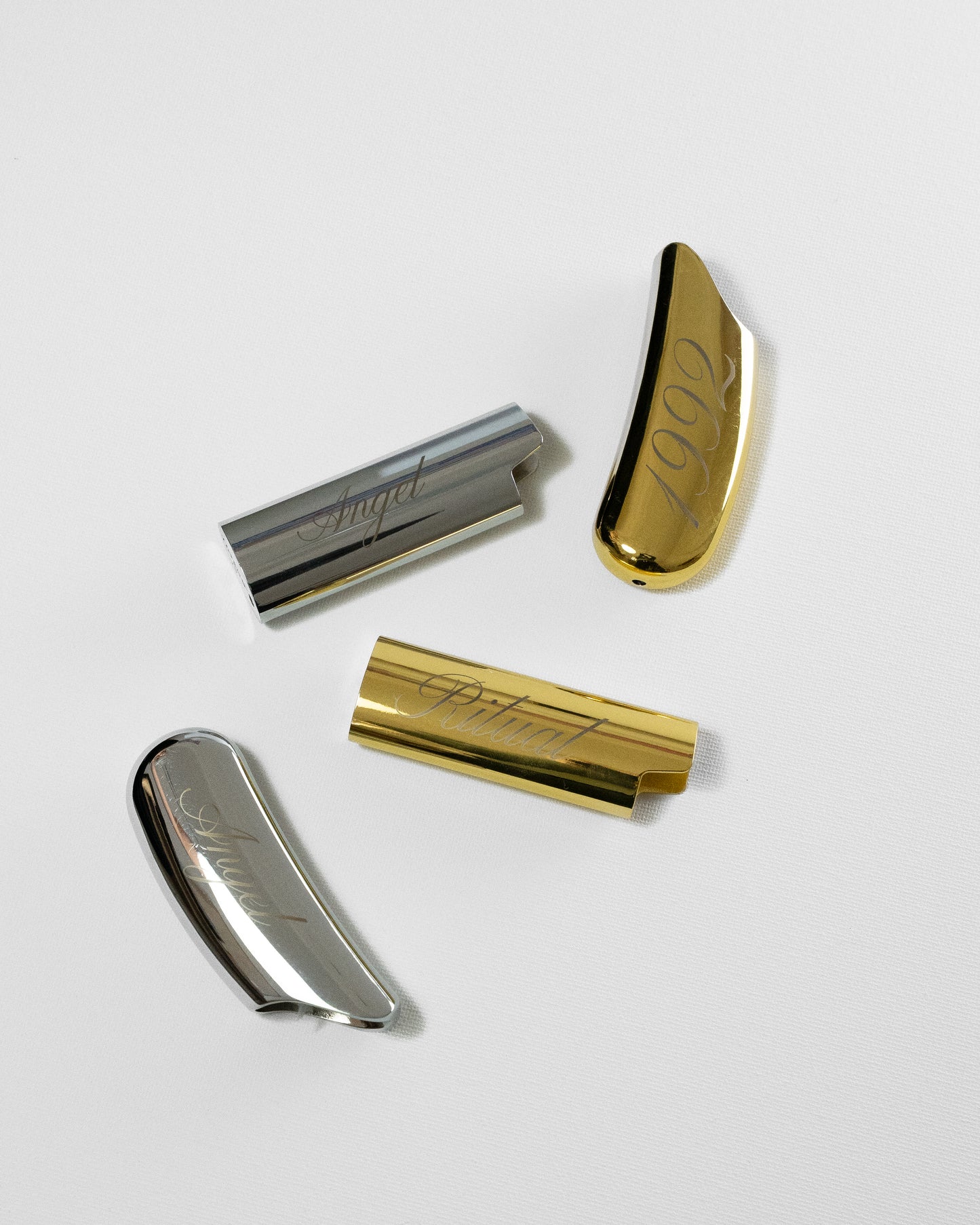 Curved Lighter Case – Silver